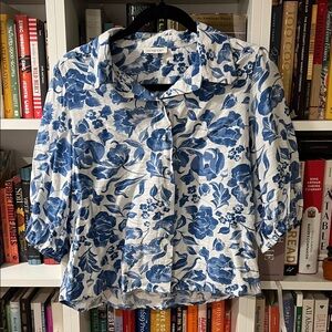 Olivia Grey Floral Blouse
